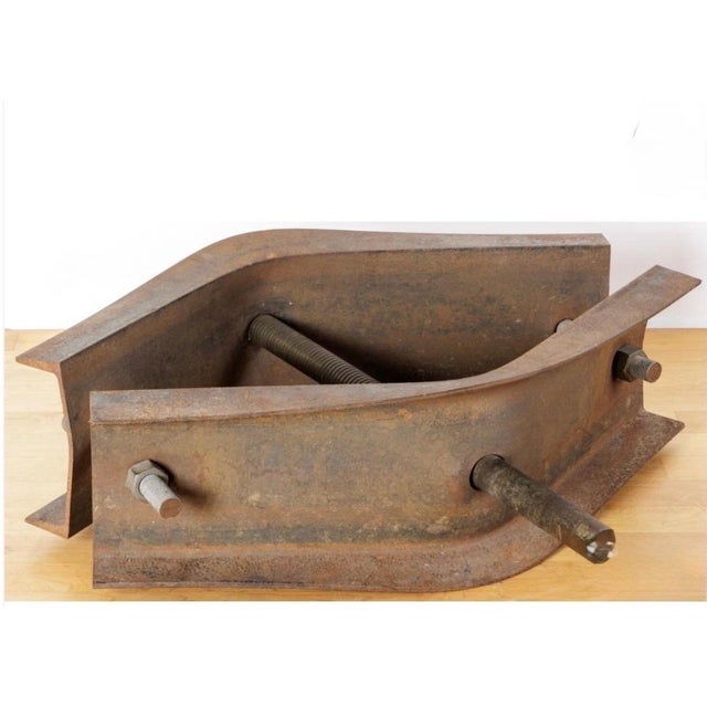 Postmodern Oleg Sohanievich, Corten Steel Sculpture Oleg Sohanievich Non Conformist Avant Garde Ukrainian, 1976 For Sale - Image 3 of 6