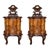 Early 20th Century Pair of Venetian Baroque Naightstands With Crest For Sale