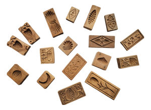 Antique Alpine Gingerbread Moulds, 19th Century, Set of 17