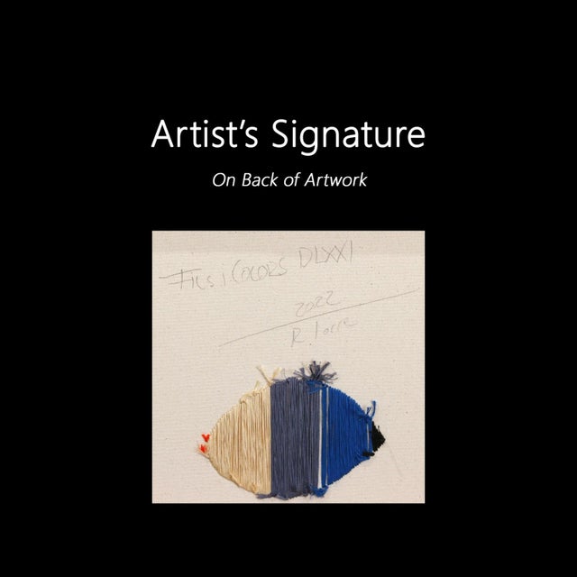 Textured Mixed Media Painting "Fils I Colors Dlxxi" Original Artwork by Raul De La Torre For Sale - Image 9 of 9