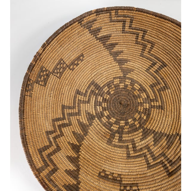 We are selling this gorgeous Native American Indian basket bowl. This bowl is attributed to the Western Apache and has...