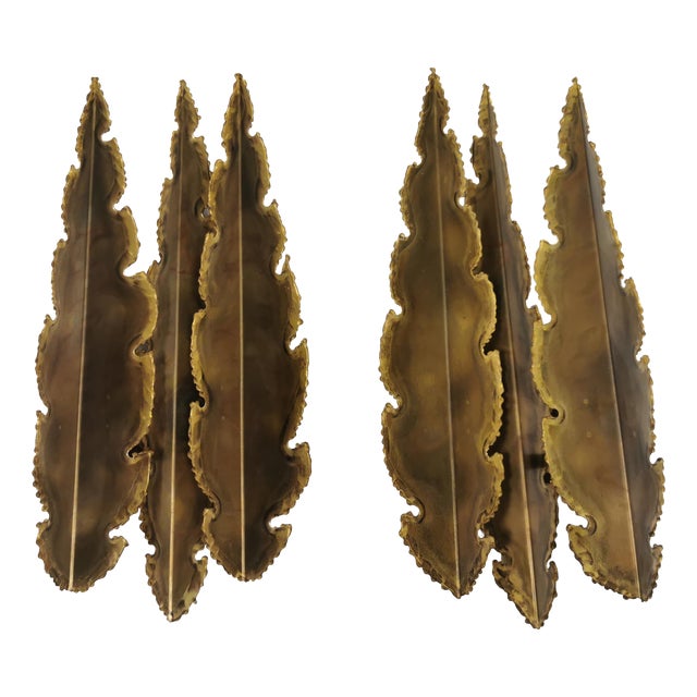 Brutalist Brass Wall Lamps, Svend Aage Holm Sørensen, 1960s Danish Design by Svend Aage Holm Sørensen for Holm Sørensen & Co, Set of 2 For Sale