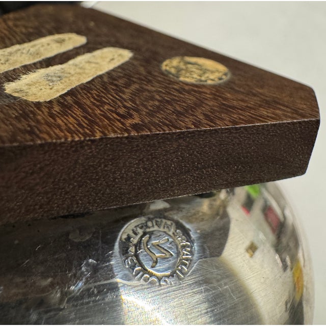 William Spratling 1940s William Spratling Pair Mexican Sterling Salt & Pepper Cellars For Sale - Image 4 of 6
