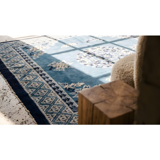 Textile Antique Chinese Peking Rug For Sale - Image 7 of 8