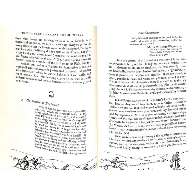 "Thoughts on American Fox-Hunting" 1958 Hull, Denison B. [m.f.h., the Fox River Valley Hunt] For Sale - Image 10 of 10