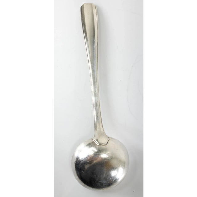 Silver Early 20th Century French Christofle Alfenide Silverplate Soup or Punch Serving Ladle For Sale - Image 8 of 11