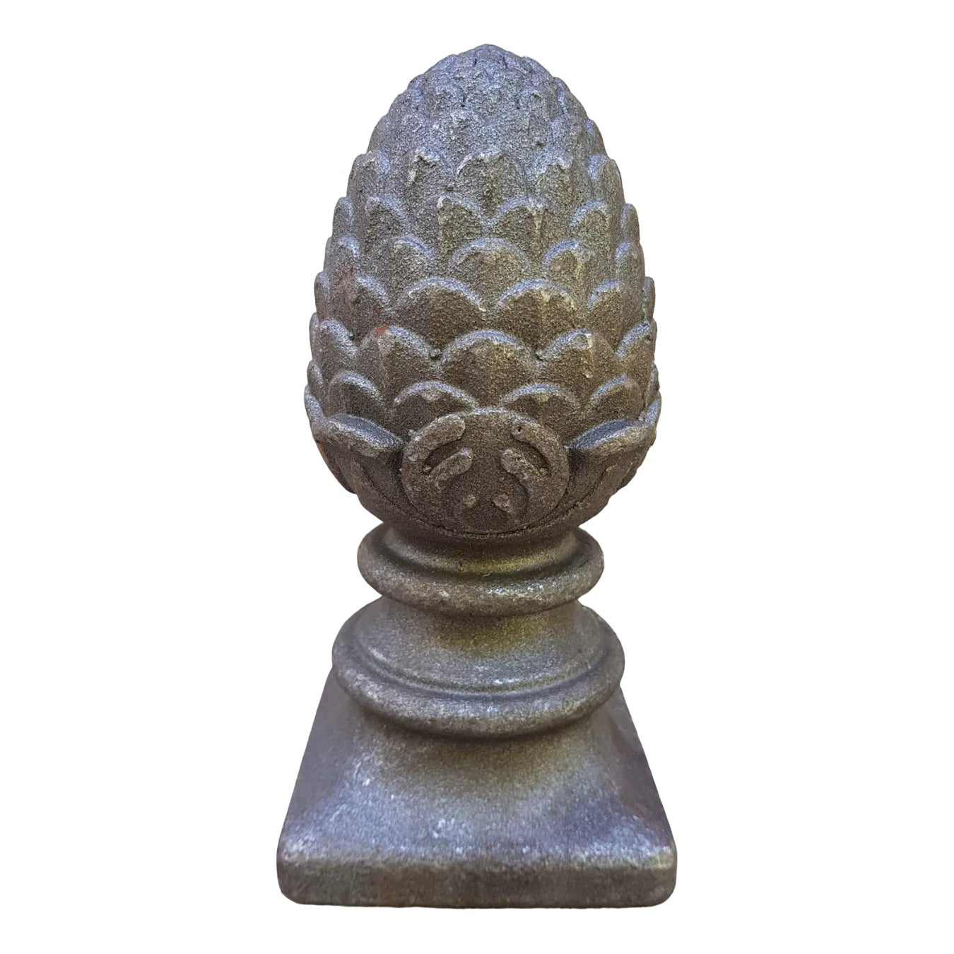 Large Cast Iron Pine Cone Post Head Architectural Ornament | Chairish
