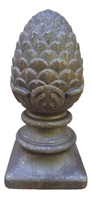 Large Cast Iron Pine Cone Post Head Architectural Ornament