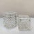 Faceted Optical Glass Candle Votives from Veritas, Texas, 2016, Set of 2 For Sale - Image 3 of 10