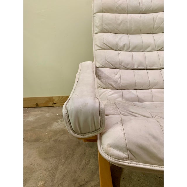 Animal Skin 1970s Flex Lounge Chair Attributed to Ingmar Relling for Westnofa Vestlandske For Sale - Image 7 of 11