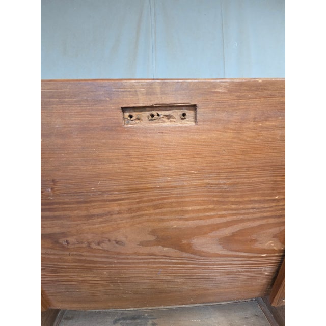 Antique Circa 1900 English Pine Schoolmaster's Standing Desk With Storage For Sale - Image 13 of 14