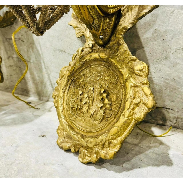 Baroque Style French Sconces - a Pair For Sale - Image 4 of 8