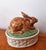 Fitz and Floyd Fitz Floyd Majolica Bunny Rabbit Tureen For Sale - Image 4 of 7
