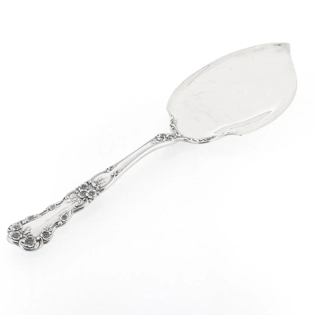 Mid-Century Modern Gorham Buttercup Pattern Sterling Silver Large Oyster Serving Spoon For Sale - Image 3 of 12