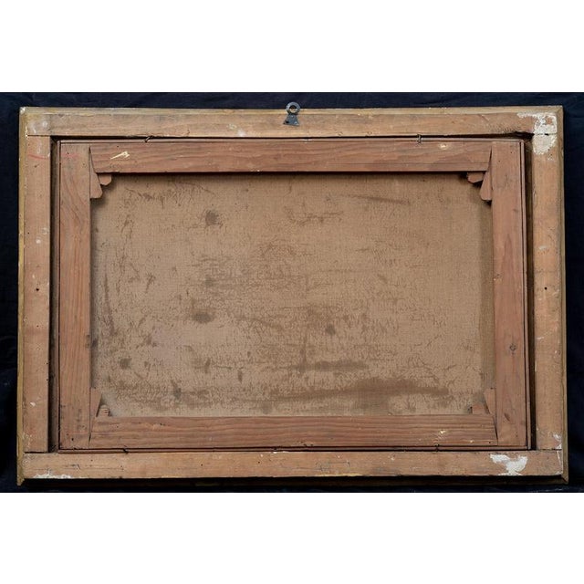 View of the Church of San Francesco in Cava de’ Tirreni and the Sorrento Coast, Naples, 19th Century, Oil on Canvases, Framed, Set of 2 For Sale - Image 9 of 10