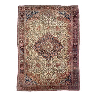 1920s Antique Ferahan Sarouk Rug - 4.4 x 6.4 For Sale