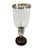 English Large Ralph Lauren Hurricane Original Candle Holder. Glass, Silver Wood Base 23”x10” For Sale - Image 3 of 8