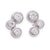 These vintage Tiffany & Co. diamond stud earrings are crafted in solid platinum and feature a rounded, raised setting...