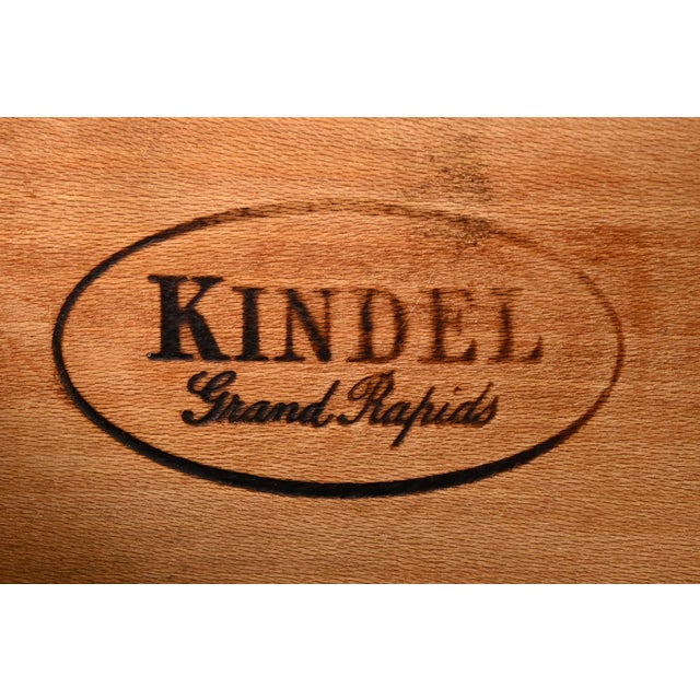 Kindel Furniture Georgian Solid Mahogany Block Front Nightstand For Sale - Image 9 of 18