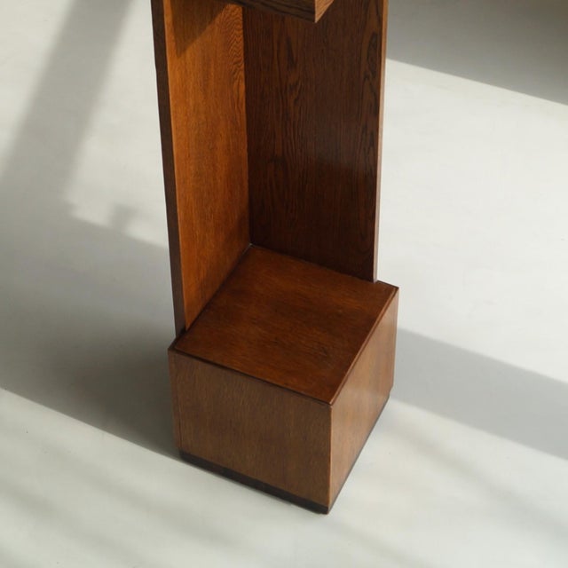 Dutch Art Deco Hague School Corner Pedestal, 1920s For Sale - Image 15 of 16