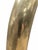 Metal Vintage Mid Century Oversized Brass Elephant Tusk Horn For Sale - Image 7 of 8