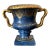 Vintage Cobalt Blue & Gold Gilded Urn Vase – ArtMark Japan Porcelain, Ornate Handles & Pedestal Base For Sale