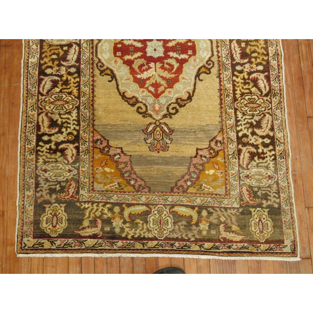 Antique Turkish Rug in Ivory and Gray For Sale - Image 17 of 18