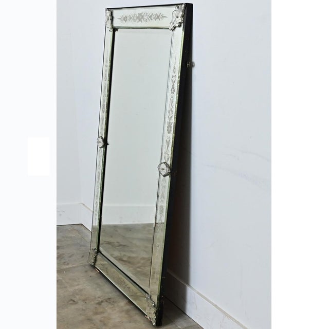 Late 19th Century Italian 19th Century Venetian Mirror in Rectangular Frame For Sale - Image 5 of 14