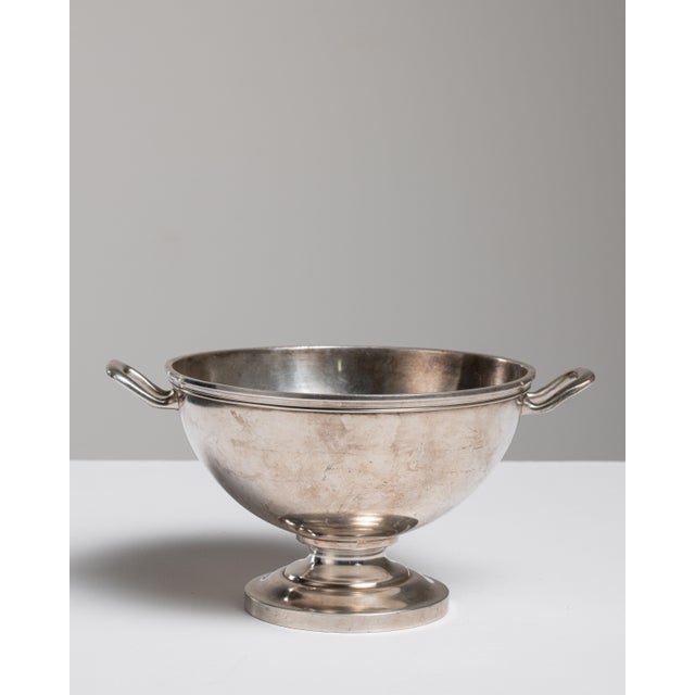 Mid 20th Century Belgium Silver Serving Bowl For Sale In Greensboro - Image 6 of 15