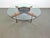 Round Glass Coffee Table with Wood X-Base, 1970 For Sale - Image 17 of 17