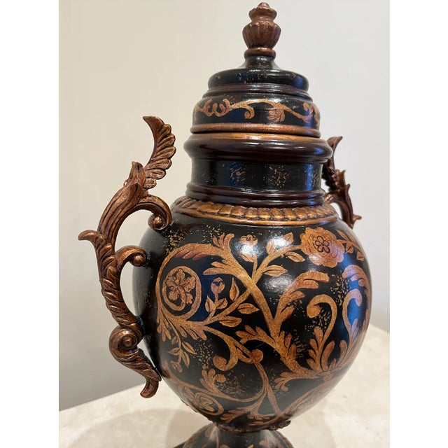 Grecian Style Urn With Lid For Sale - Image 4 of 12