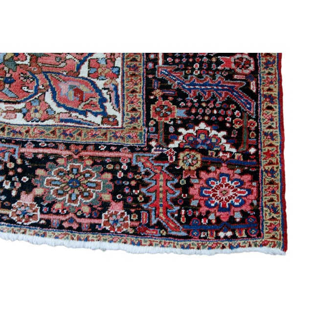Red Antique Persian Heriz Rug - 9' 11" by 13' 1" For Sale - Image 8 of 8