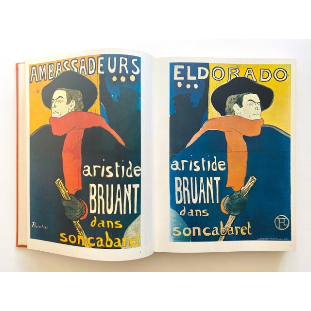 Mustard Toulouse Lautrec Vintage 1965 First Edition Landmark Volume Lithograph Print Extra Large Hardcover Art Book For Sale - Image 8 of 13