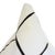 Mid-Century Modern Painted Check Ink Black and White 22" Square Designer Pillows With Feather Down Inserts - Pair For Sale - Image 3 of 3