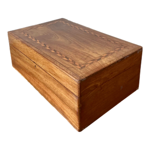 Vintage Boho Large Marquetry Box