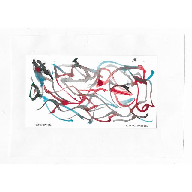 1991 painting on paper by Northern Virginia by DC area artist Mark Dorman. Watercolor on paper with paper specifications...