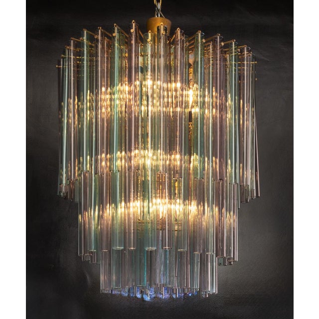 Vintage Italian Glass Chandelier by Venini, 1964 For Sale - Image 14 of 14