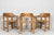 Rainer daumiller & poultries pedersen for grammrode, six chairs / dining chairs, pine, paper cord, 1970s, denmark. Set...