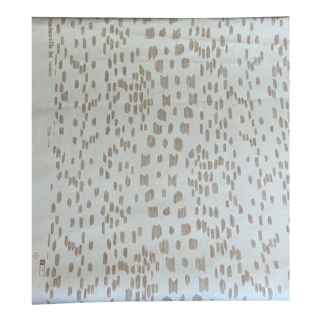 Brunschwig & Fils "Les Touches" Tan Fabric - 8 Yards For Sale