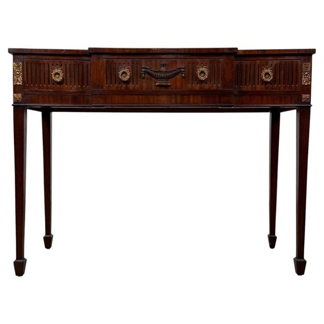 Antique Early 20th Century Adam Mahogany Side Table For Sale - Image 12 of 12