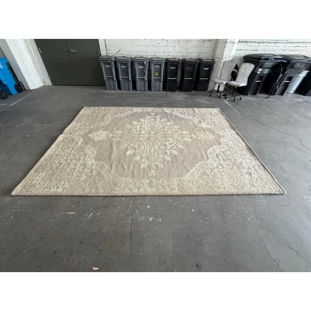Pottery Barn 9ft 2in × 11ft11in Pottery Barn Kenley Hand-Tufted Area Rug For Sale - Image 4 of 12