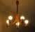 Danish Variable Height Chandelier with Five-Arms from Domus, 1970s For Sale - Image 6 of 7