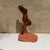 Brown Mid-Century Modern Female Sculpture Hand Carved Mahogany Wood For Sale - Image 8 of 11