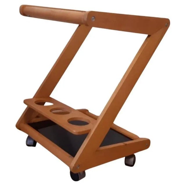 Mid-Century Serving Bar Cart, 1969 For Sale - Image 12 of 12