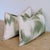 Pierre Frey Le Grandiere pillows in Topaire green, is a pretty flame stitch warp print. Linen polyester blend, and feels...