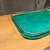 Aldo Tura Aldo Tura Green Serving Tray, Lacquered Goatskin, Mid-Century 1950s For Sale - Image 4 of 11