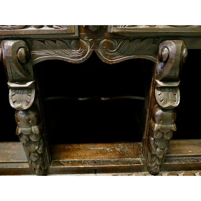 Brown Antique Oak Dresser Base, 1800 For Sale - Image 8 of 9