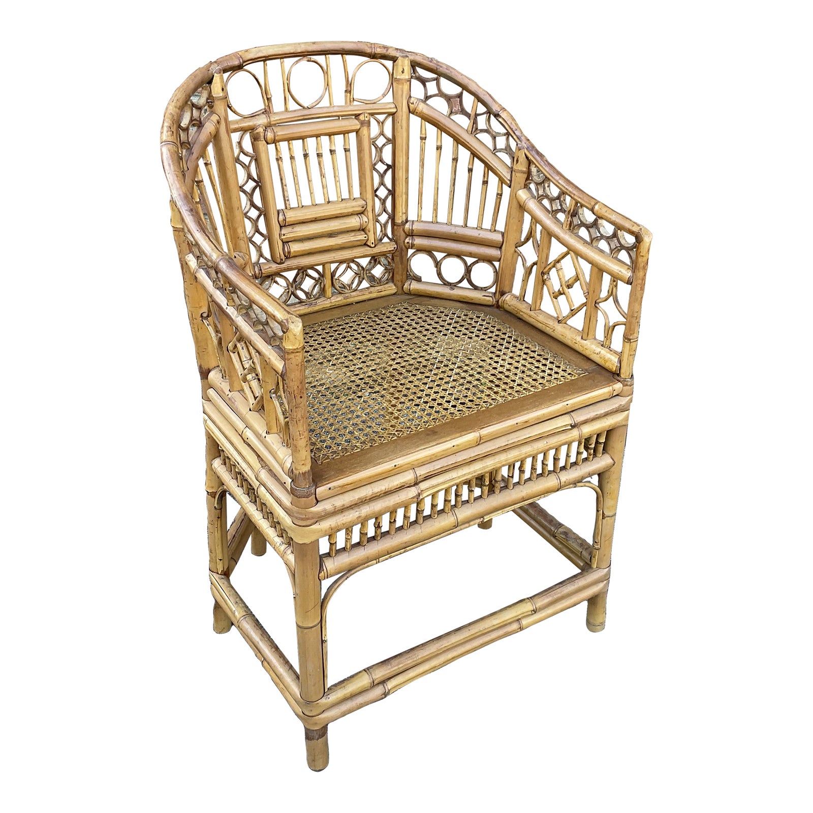 Mid Century Bamboo Side Chair Chairish