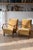Jindrich Halabala Jindrich Halabala Chairs in Yellow Mohair For Sale - Image 4 of 11