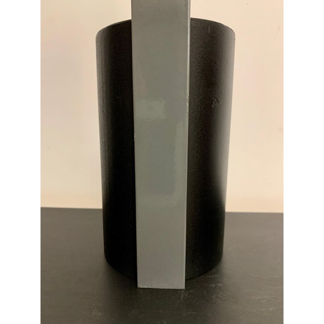 1980s Ron Rezek Red, Gray and Black Model 110 Desk Lamp For Sale - Image 5 of 12